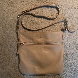 Kate Spade tan crossbody purse (leather)